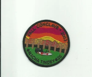 VV SCOUT BSA 2003 OA LODGE 25 NACHA TINDEY FALL CONCLAVE MERGED PATCH G FORD MI - Picture 1 of 1