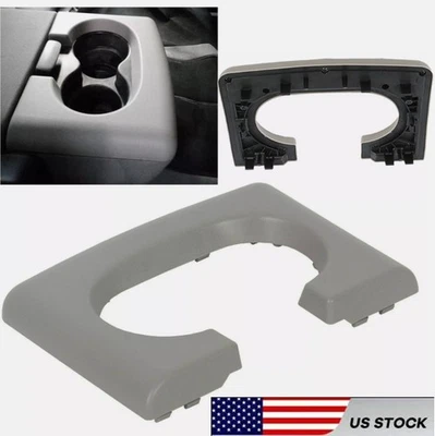 Para Ford F150 F-150 2004-2014 Consola Central Portavasos Apoyabrazos Cubierta Almohadilla Gris Foto 1 de 4