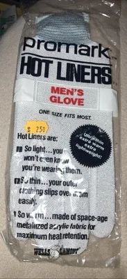 复古 Promark Space Liners-Rare 可收藏手套-男式 ONE SIZE FITS MOST-NEW — 第 1/4 张图片