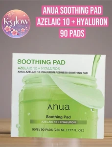 Ácido azelaico Anua 10% + almohadilla calmante para enrojecimiento hialurón (90 almohadillas) - Vendedor de EE. UU. - Imagen 1 de 1