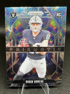 Brock Bowers - 2024 Prizm Football Green Wave Prizmatic Prizm RC - Raiders - Picture 1 of 2