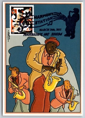 #4503 Jazz FDC Maxi Card - Image 1 of 2