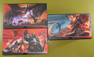3 Empty Fat Pack Boxes Khans of Tarkir, Fate Reforged, Dragons of Tarkir MTG - Picture 1 of 7