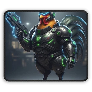 Epic Chicken Warrior Gaming  mouse pad - Afbeelding 1 van 3
