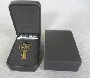 NEW Solid Brass Harley Davidson Custom Vehicle Operation CVO Key w Original Case - Picture 1 of 13