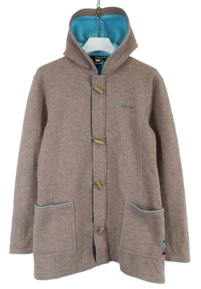 GSUS SINDUSTRIES Chaqueta Para Hombre GRANDE Gris Con Capucha Bolsillo Logo Mezcla de Lana Lona Foto 1 de 4