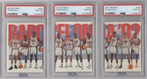 1991 Skybox Team USA set PSA 10 1 2 3 544 545 546 Jordan Magic Bird Mullin - Picture 1 of 2