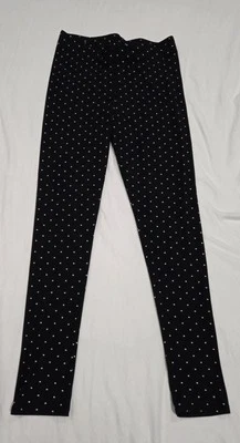 MudPie Women’s Black & White Polka Dot Leggings Size S/M  - Image 1 of 2