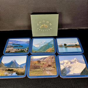 Jason New Zealand Coasters Box Of 6 South Island Landscapes Made New Zealand NZ - Picture 1 of 13