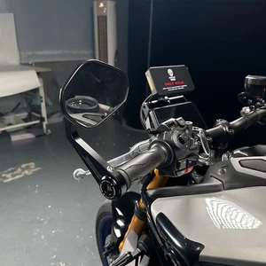 For YAMAHA MT-09/SP/Y-AMT 2024-2025 Adjustable Rearview Side Mirror With Bar End - Picture 1 of 23