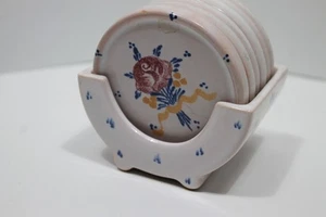 HB Hedwig Bollhagen Velten- Vordamm set sottobicchieri decorazione VIENNA ceramica anni 30 RARO - Foto 1 di 6