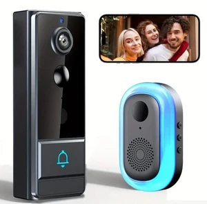 Wireless Visual Doorbell 2.4GH WiFi 4000 mAh Battery/ USB Dual Power Two Way - Picture 1 of 10