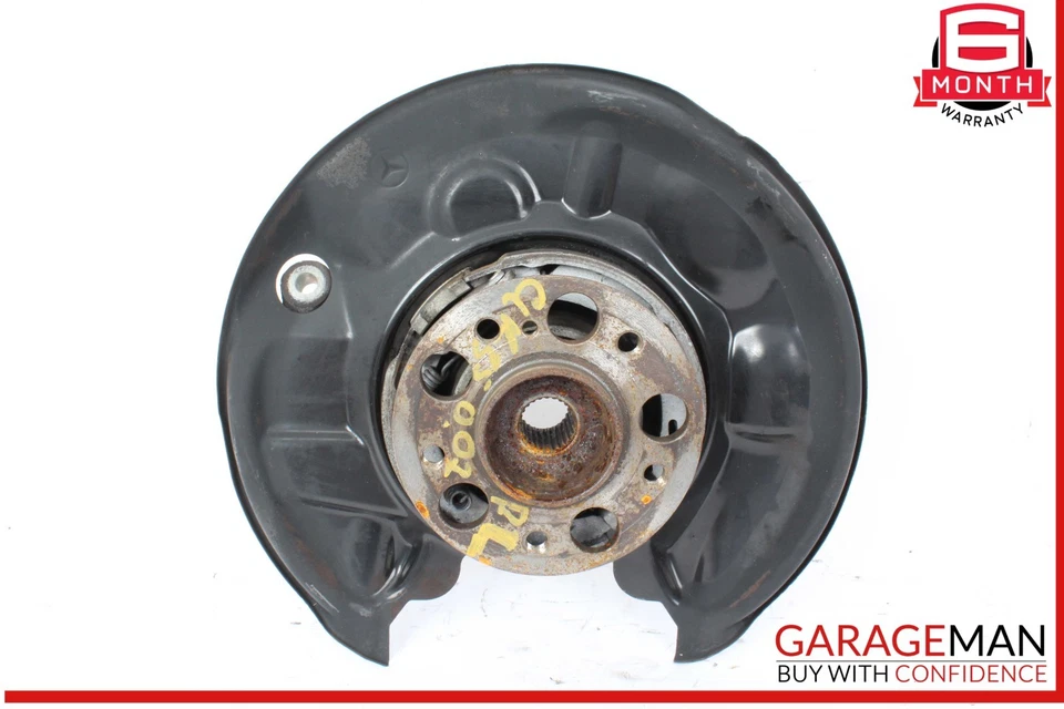 03-09 Mercedes W209 CLK350 eje trasero izquierdo lado del conductor nudillo cubo de rueda OEM Foto 1 de 4