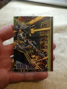 1993 MARVEL UNIVERSE SERIES IV No Number SILVER SABLE PROMO COMIC CARD NM/M  - Picture 1 of 2