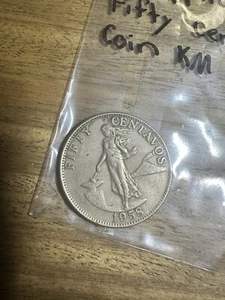 1958 Philippines 50 Centavos Choice BU US Design Coin (21031201R) - Picture 1 of 3