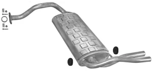 Silenciador trasero de escape Honda Civic CRX 1.6 124/130HP 1987-1991+ - Imagen 1 de 1