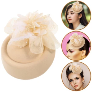 Mesh Headdress Bride Hair Fascinators for Women Banquet Headwear - Imagen 1 de 12