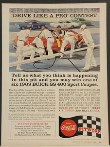 1968 Coca Cola Pit Stop Original Ad 1969 Buick GS 400 Sport Coupe - Picture 1 of 1