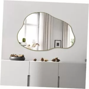 Gold Irregular Mirror, Cloud Shaped Mirror, 30"L x 20.5"W Gold Cloud - Picture 1 of 8
