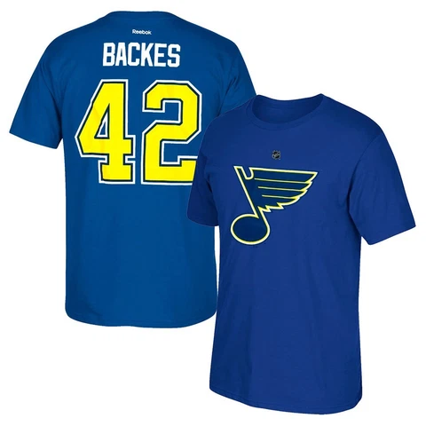 David Backes Reebok St. Louis Blues Premier N&N Blue Jersey T-Shirt Men's Cover