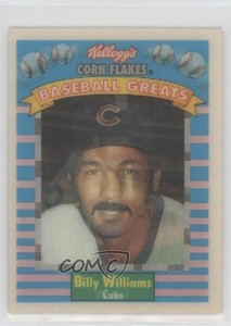 1991 Sportflics Kellogg's Corn Flakes Baseball Greats Billy Williams #9 HOF