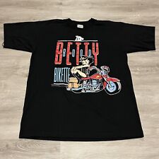 Vintage 1995 Betty Boop Bikette Motorcycle Biker T-Shirt Men's Large L 90s