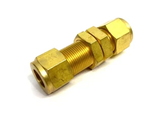 1/2 Tube Brass Bulkhead Union Fitting Swagelok B-810-61 - Picture 1 of 2