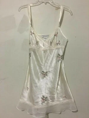 Morgan Taylor Talla S Floral Marfil Felpa Rosa Íntima Ropa para Dormir Lo último Sexy Mujeres Foto 1 de 4