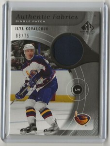 2005 2005-06 SP Game Used Authentic Fabrics Patches #APIK Ilya Kovalchuk 68/75