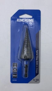 Kincrome Spiral Step Drill 14 Steps 4-30mm 1/4 Hex Shank - Picture 1 of 2