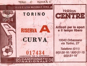 BIGLIETTO STADIO, TICKET - 1983-84, TORINO Vs. MONZA - COPPA ITALIA - Picture 1 of 2