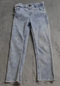 Garanimals Pants Girls 5T Blue Denim Straight Elastic Waist Light Wash Casual - Picture 1 of 12