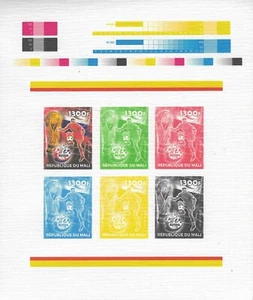 Rare Imperf Proof MNH Football Soccer FIFA Russia Vasili Berezutski Russia - Picture 1 of 1