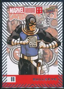 2018 Marvel Annual 2017 Trading Card #80 Bullseye - Picture 1 of 2