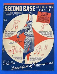 1936 Wheaties Charles Gehringer #4 Cereal Box Panel - Picture 1 of 2