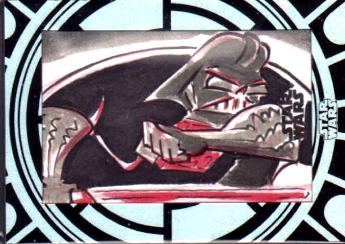 DARTH VADER SKETCH CARD • 2015 TOPPS HIGH TEK STAR WARS • 1/1 - Image 1 of 1