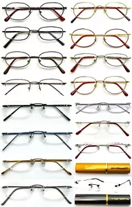 +2,50/+2,5/+250 Metall Lesebrille Damen, Herren randlos & gereimt & halbrandlos - Bild 1 von 75
