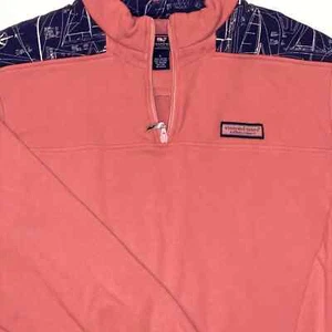 Vineyard Vines blueprint sailboats pullover L - Picture 1 of 3