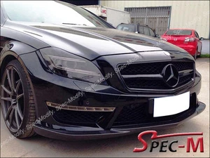 GodHand Style Carbon Fiber Front Bumper Lip For 2011+ W218 CLS63 AMG CLS - Bild 1 von 4