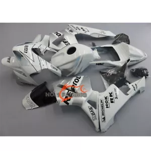 Injection Silver White Complete ABS Fairing Kit Fit for Honda 2003 2004 CBR600RR - Picture 1 of 3