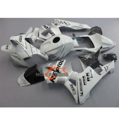 Injection Silver White Complete ABS Fairing Kit Fit for Honda 2003 2004 CBR600RR - Image 1 of 3