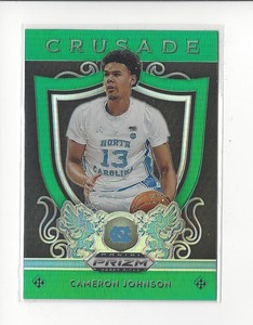 2019-20 Prizm Draft Picks Prizms Green #32 Cameron Johnson RC Rookie UNC Suns