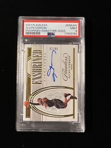 Allen Iverson 2021 Panini Flawless Enshrined Signatures Auto Gold #’d /10 PSA 9