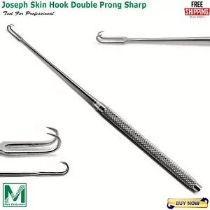 Surgical Joseph Skin Hook doppio polo affilato retrattore tessuti morbidi veterinario - Foto 1 di 5