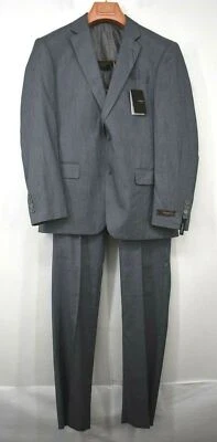 Vitarelli Hombres Gris Rayas Chaqueta Chaleco Pantalones Sin Dobladillo Traje de 3 Piezas 38S/38 X 32 Foto 1 de 4