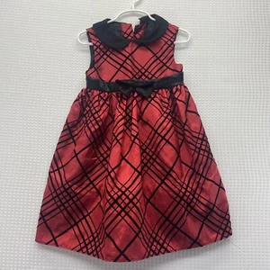 Copper Key Girls Red Plaid Christmas Dress Size 5 - Picture 1 of 5