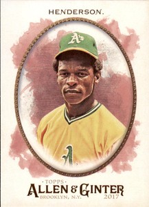 2017 Topps Allen and Ginter #54 Rickey Henderson