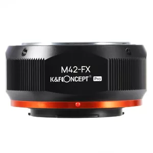 K&F High Precision Adapter Pro for M42 Screw mount lens to Fuji X camera X30 XF1 - Picture 1 of 9
