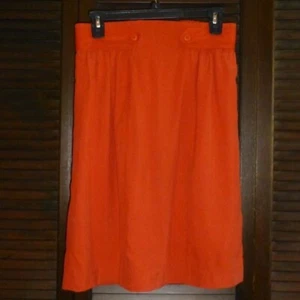 Che Chee Orange 100% Silk Skirt M L NWT - Picture 1 of 6
