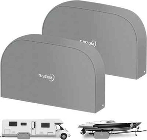 Tuszom RV Tire Covers for Trailers 2 Pack, Dual Axle Tire Cover Fits 30"-33" ... - Picture 1 of 1